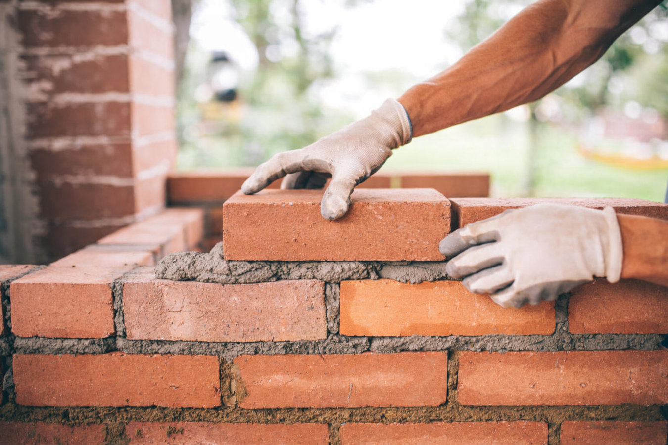 Brick wall installation