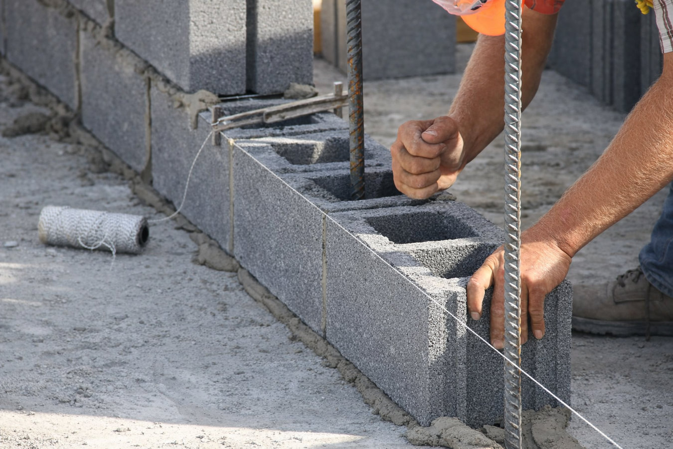 Foundation block wall installation