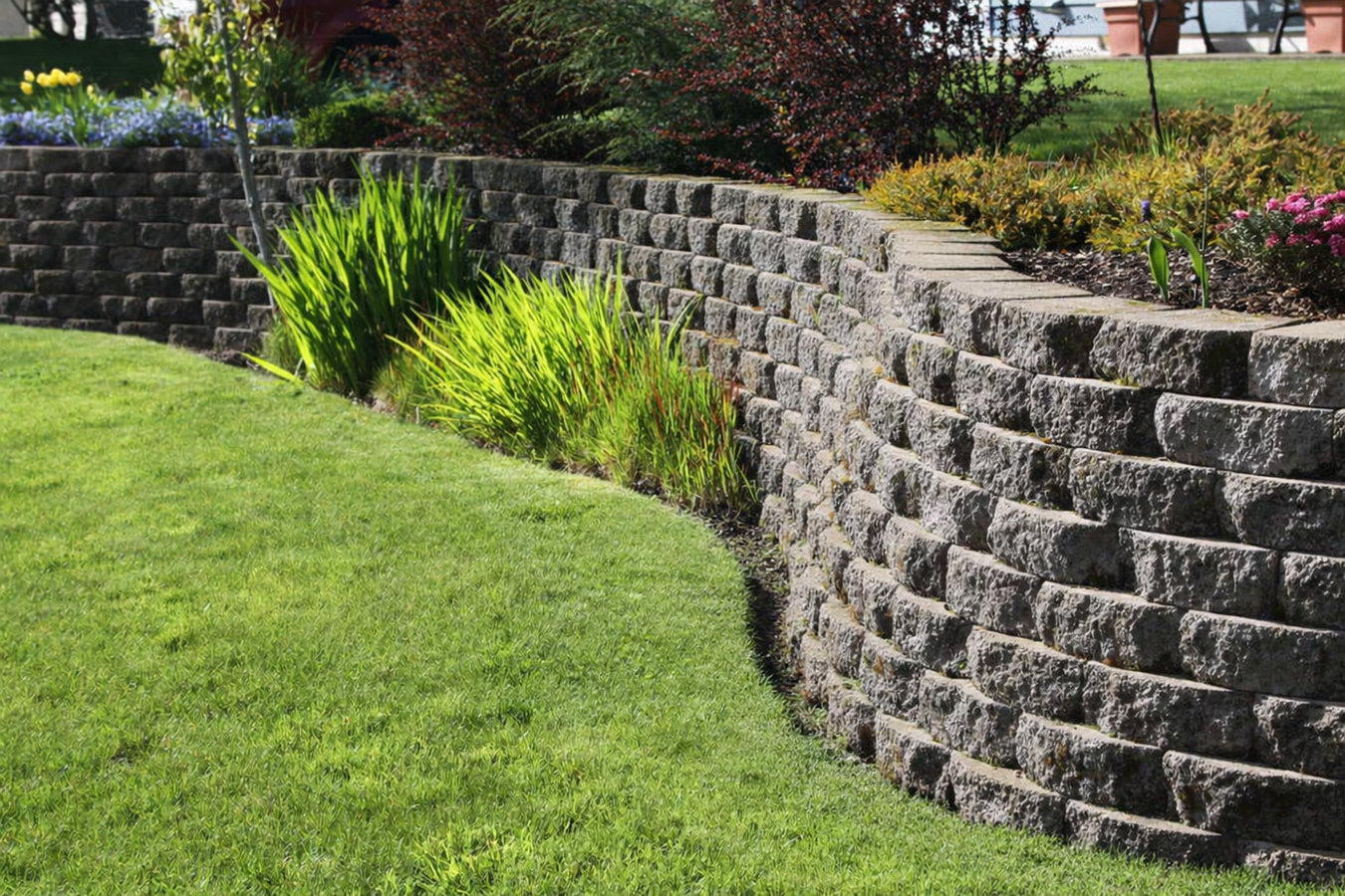 Retaining wall construction